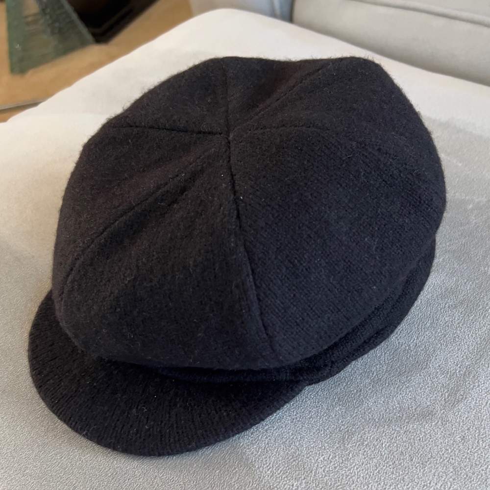 Polo Ralph Lauren Men Black Wool Flat Cap - Picture 2 of 12